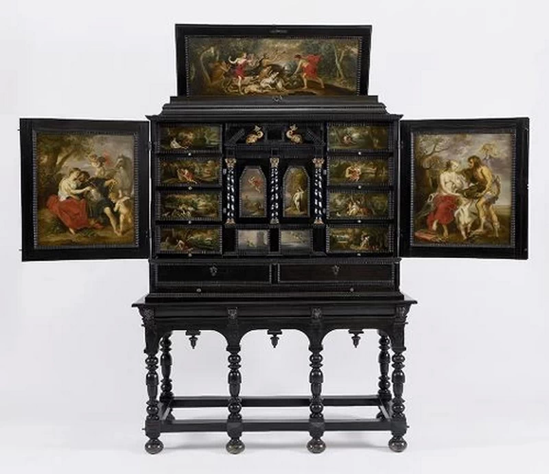 Cabinet d'arte con la caccia al cinghiale caledoniano - Collectie Stad Antwerpen, Rubenshuis